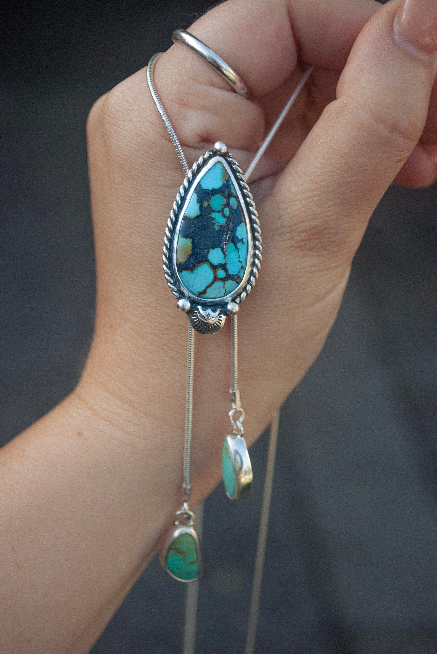 Hubei Turquoise Silver Bolo