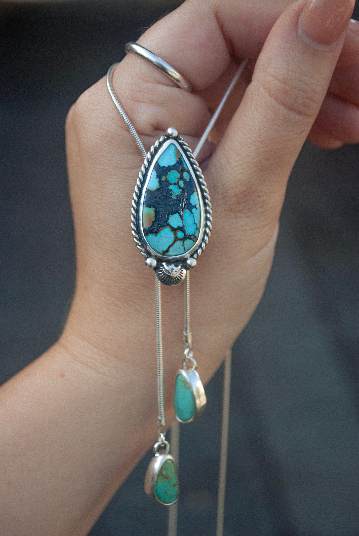 Hubei Turquoise Silver Bolo