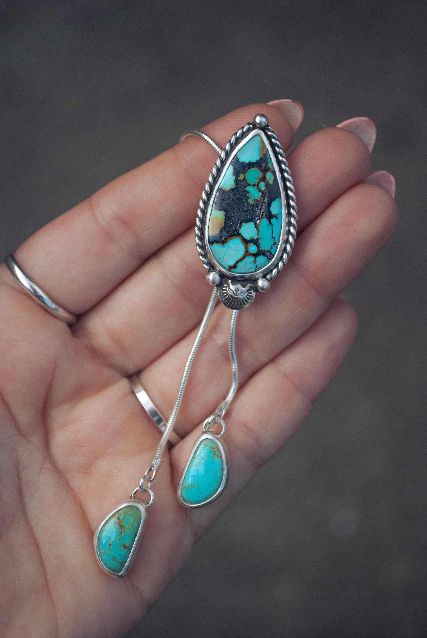Hubei Turquoise Silver Bolo