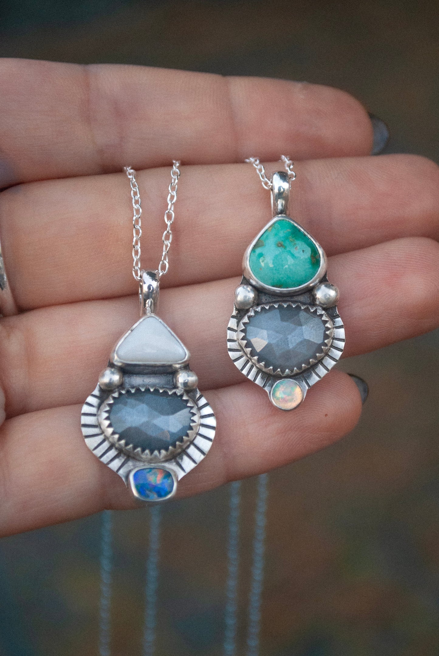 Emerald Valley & Moonstone Necklace
