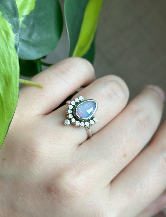 Opal Deco Ring - Size 6.5