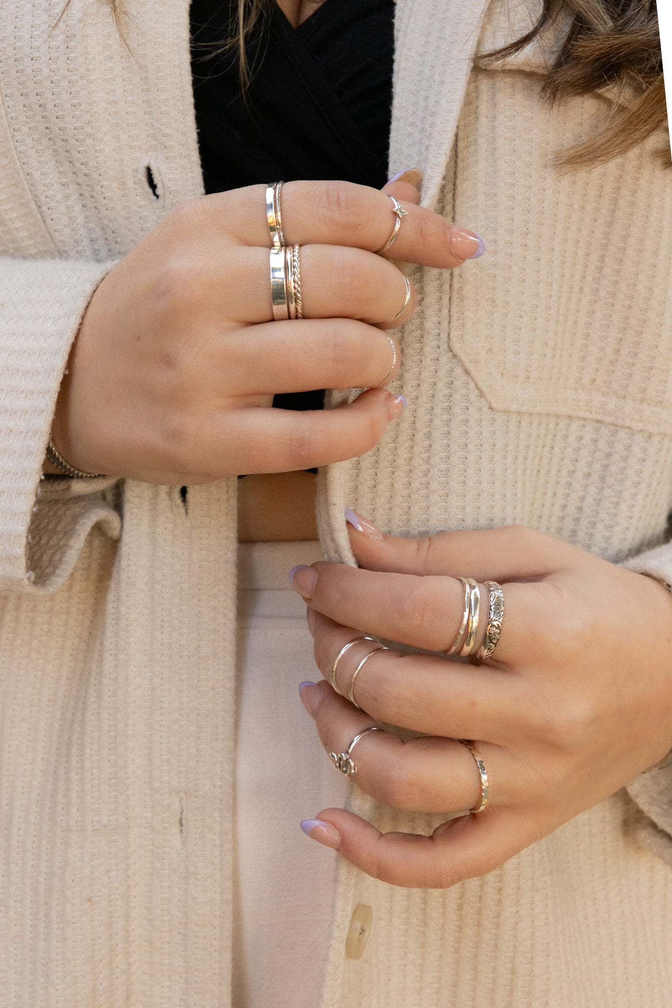 Dainty Sterling Stackers