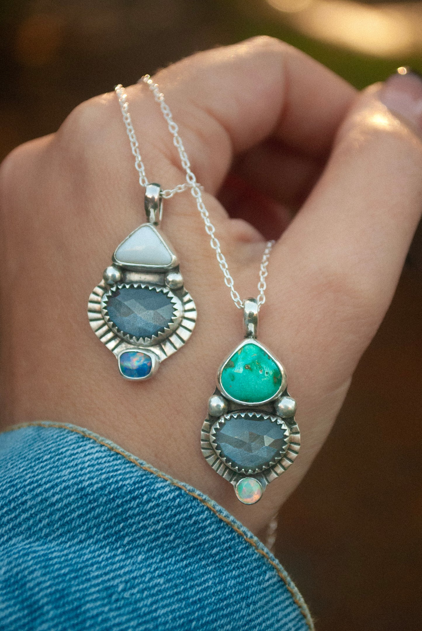 Emerald Valley & Moonstone Necklace
