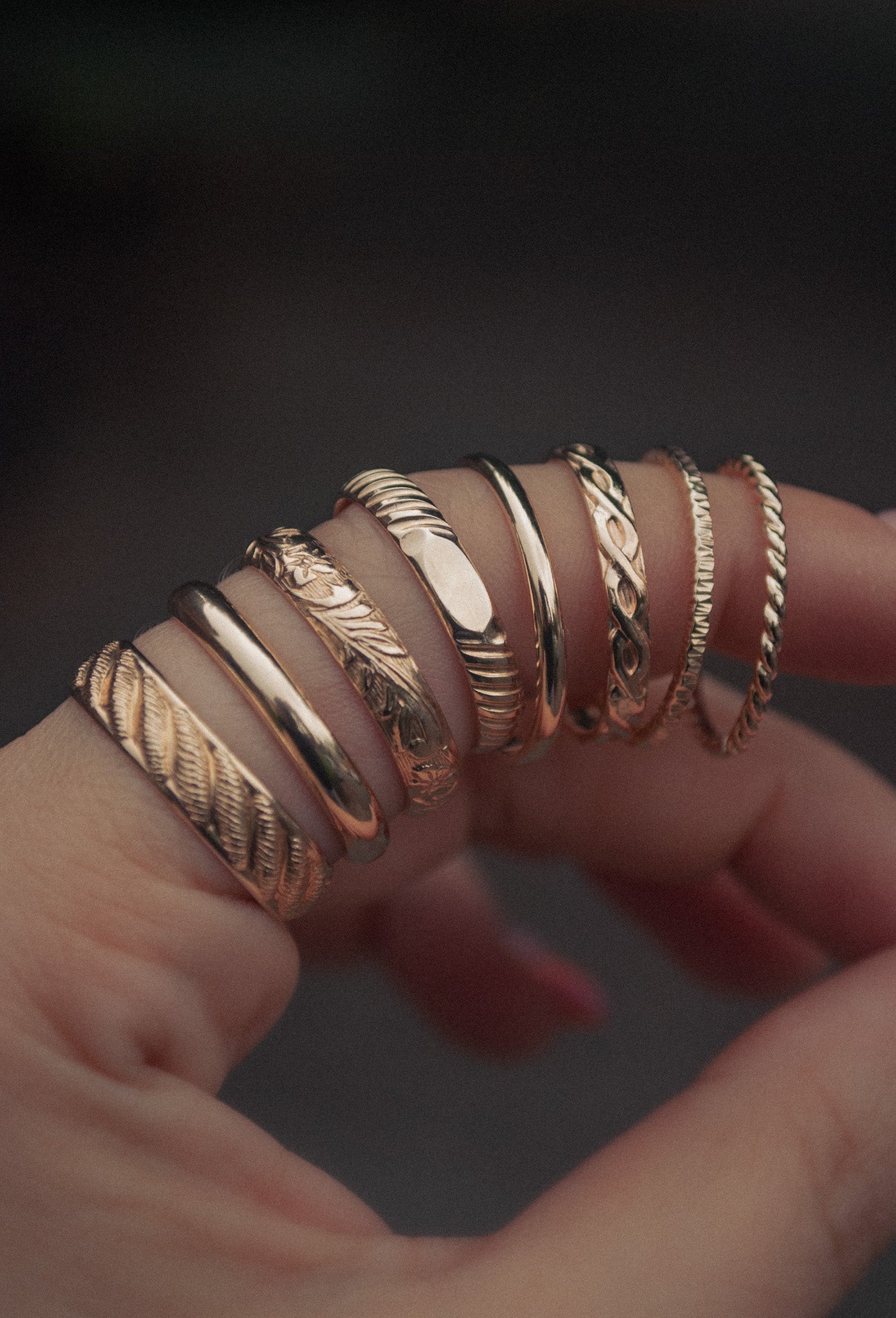 Gold Stacking Rings