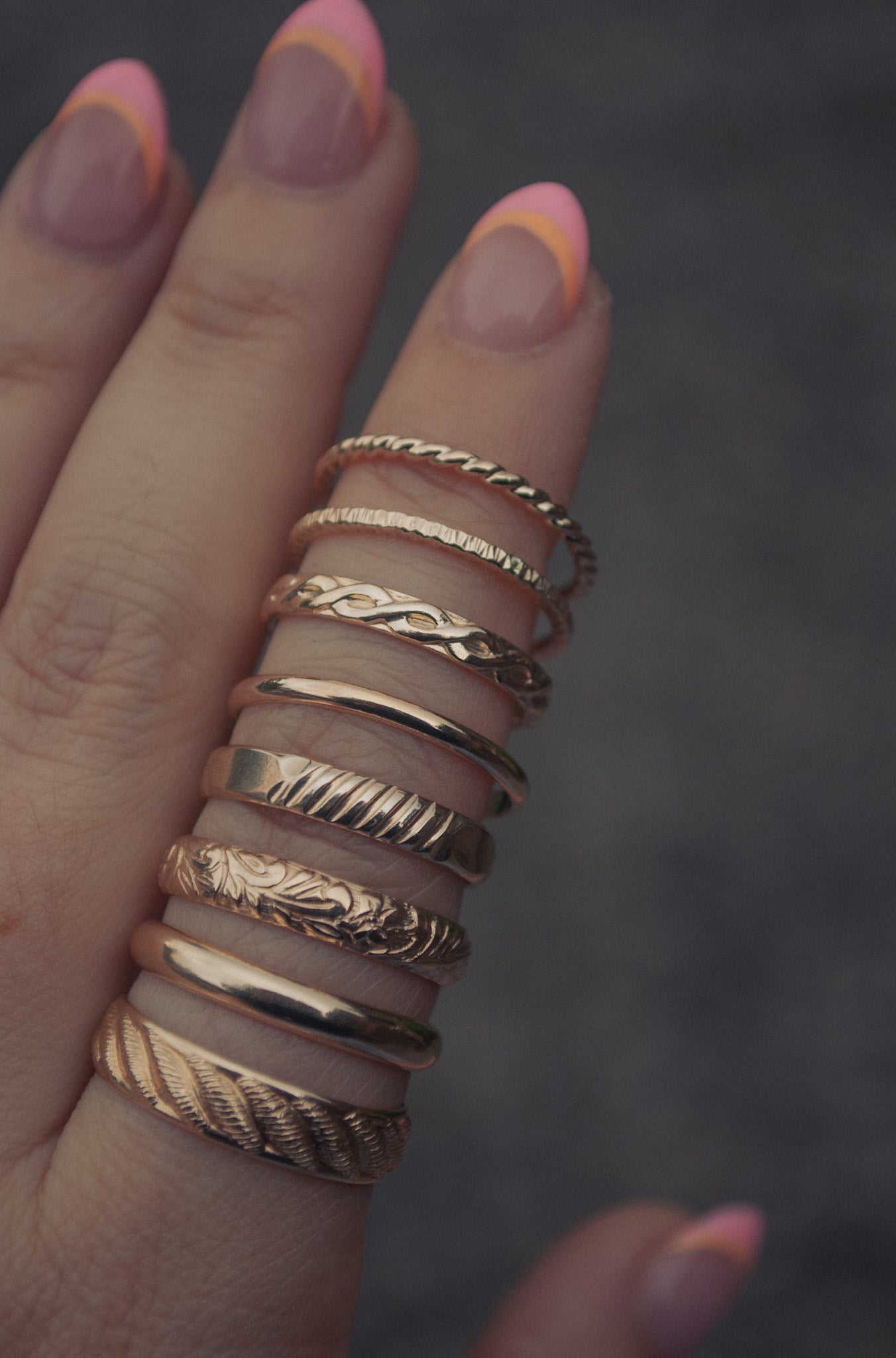 Gold Stacking Rings