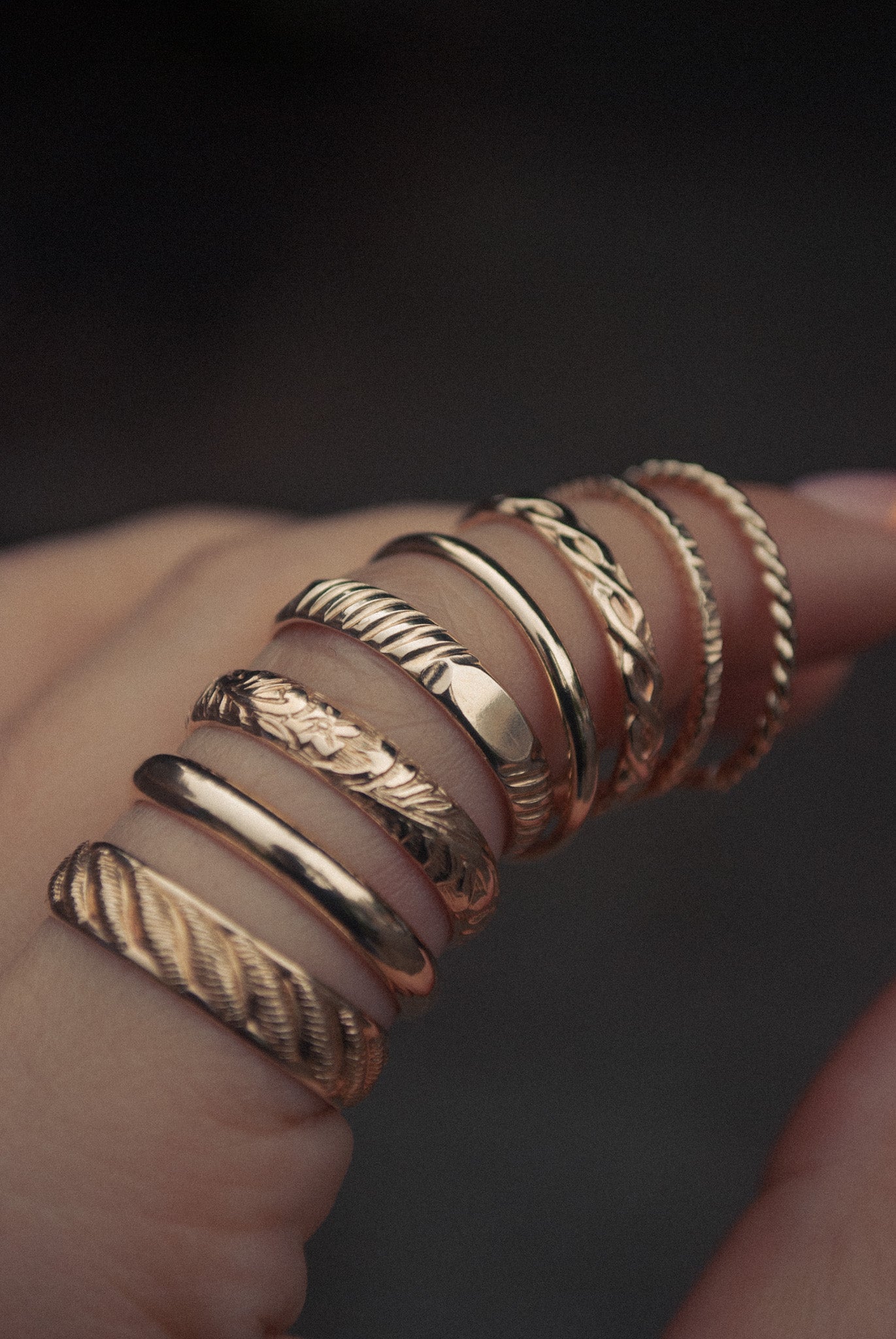 Gold Stacking Rings