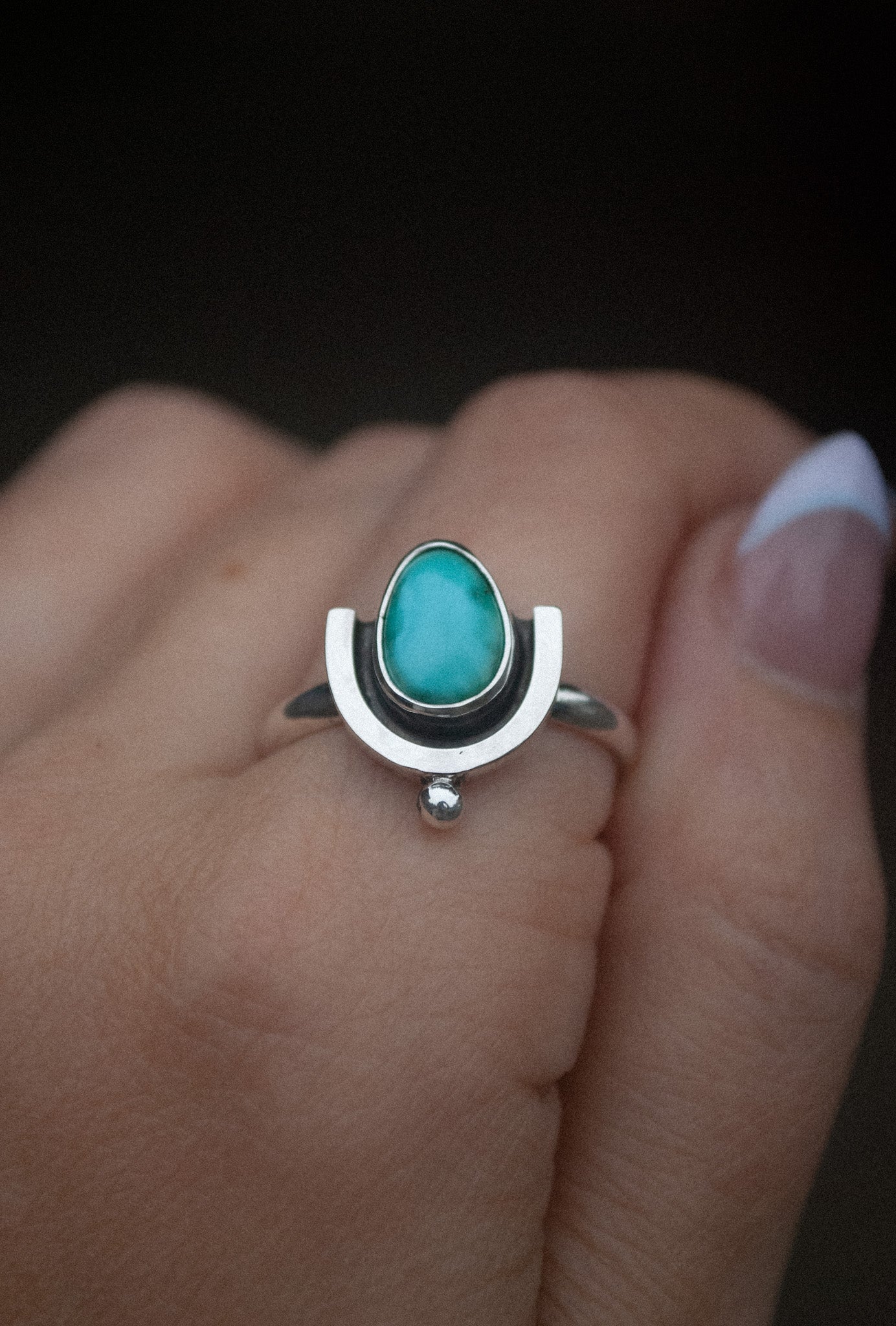Deco Ring - Emerald Valley Turquoise (Size 9.5)