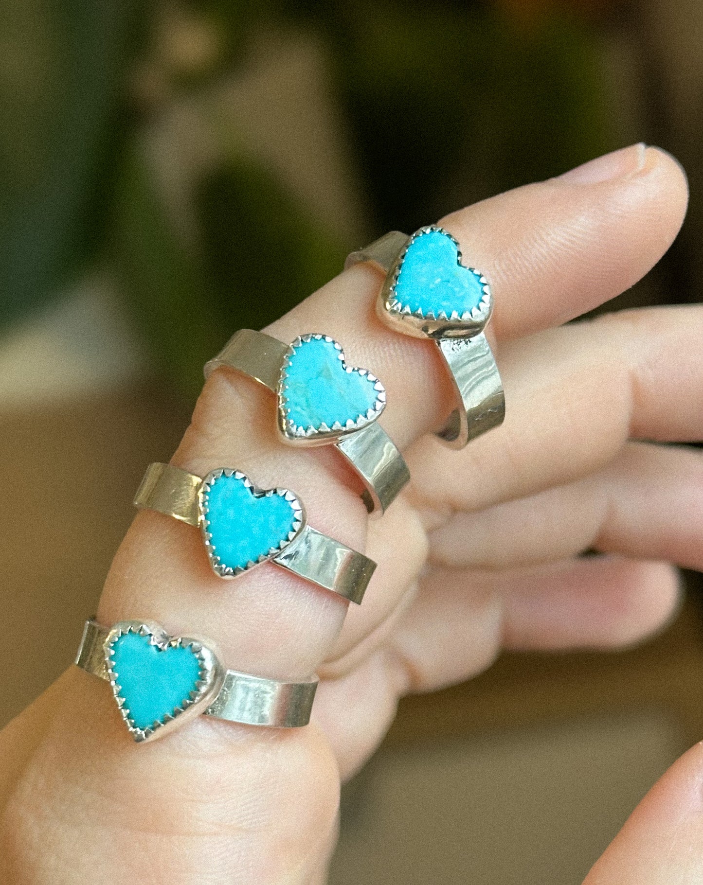 'Love' Heart Ring - Size 7