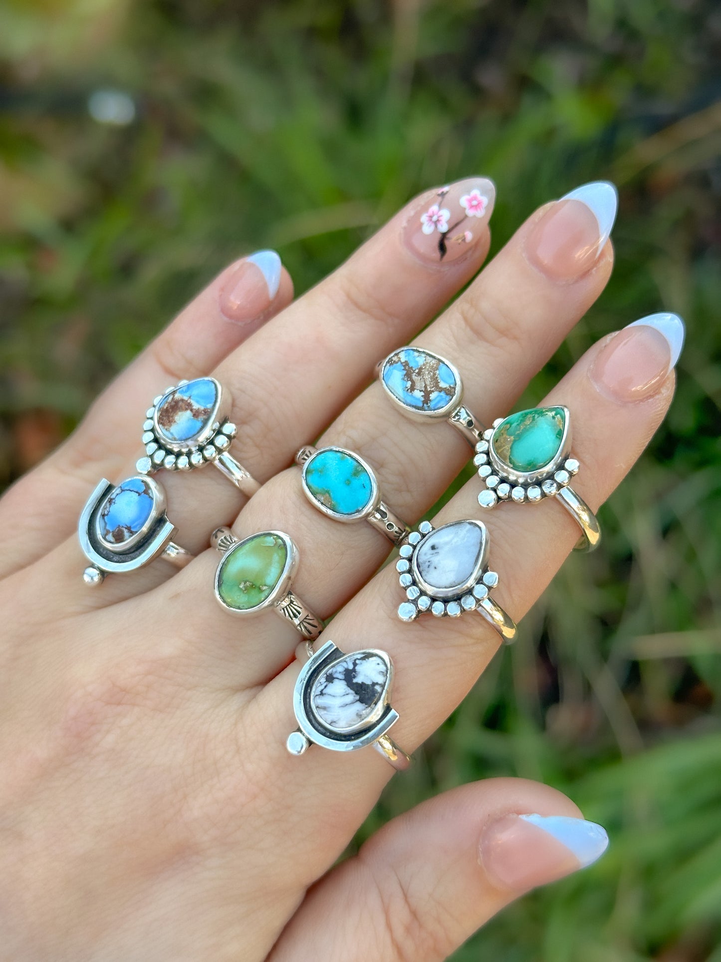 White Buffalo Deco Ring - Size 9