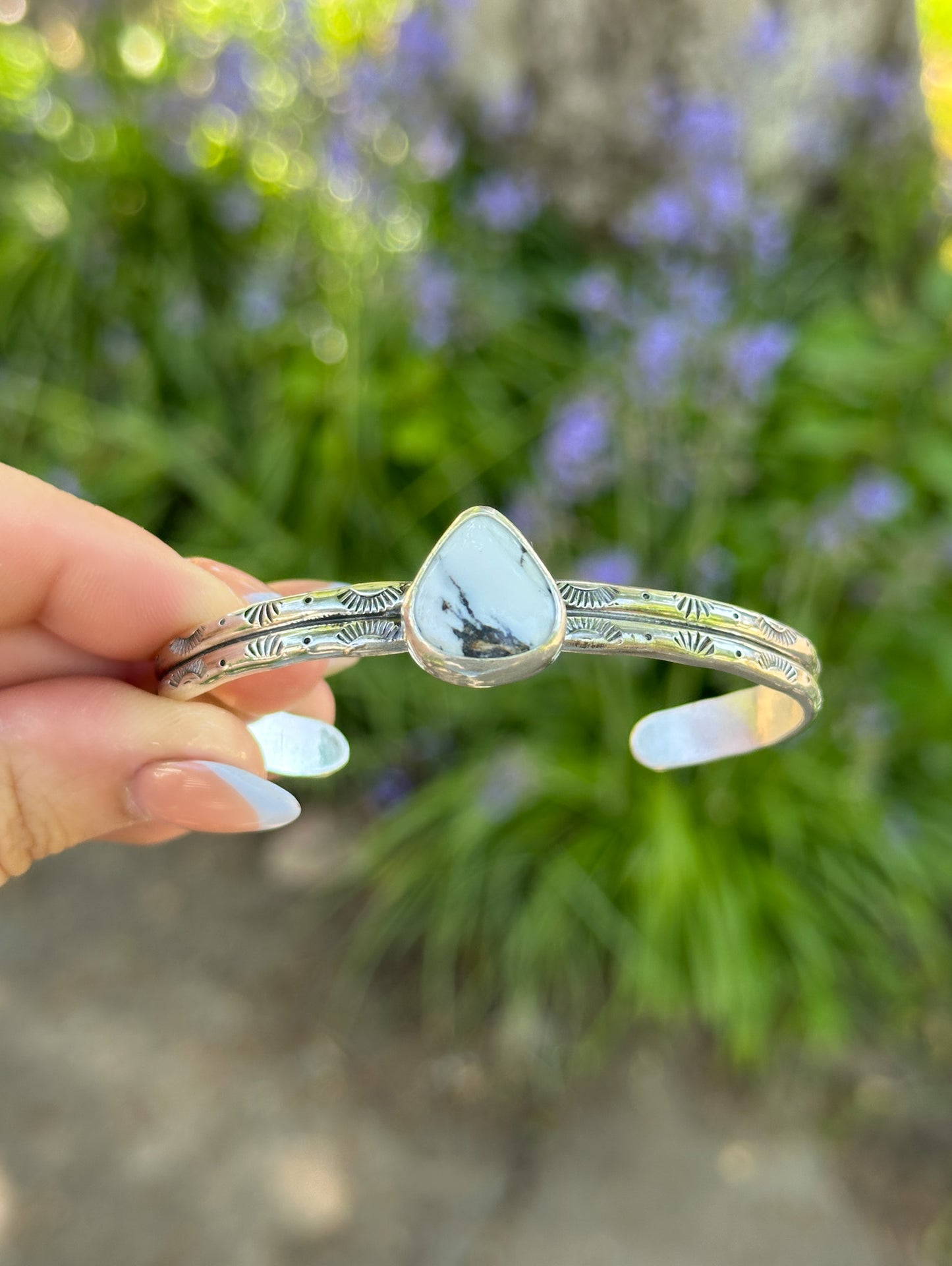 White Buffalo Turquoise Cuff