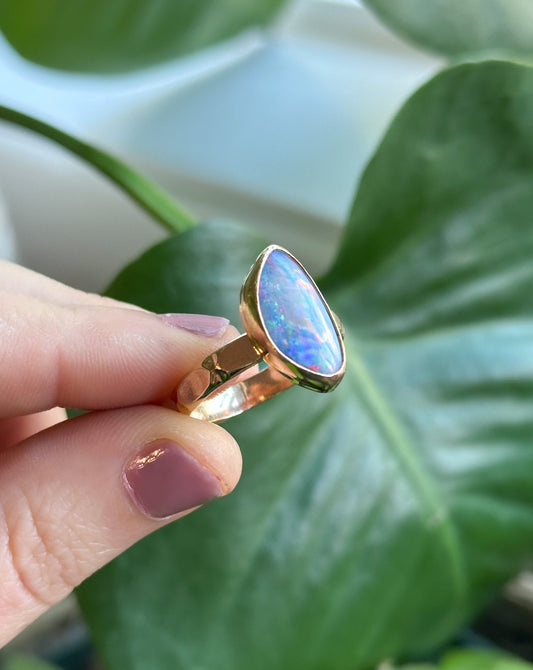 Golden Opal Ring - Size 9.5