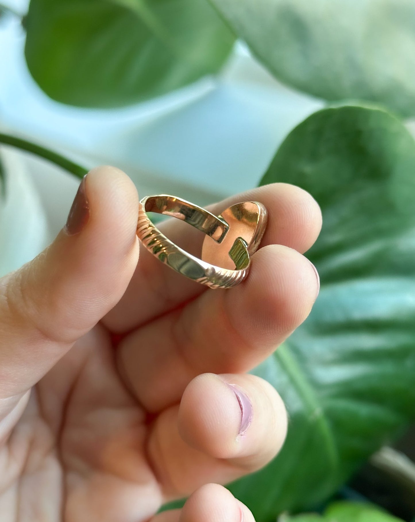 Golden Opal Ring - Size 7