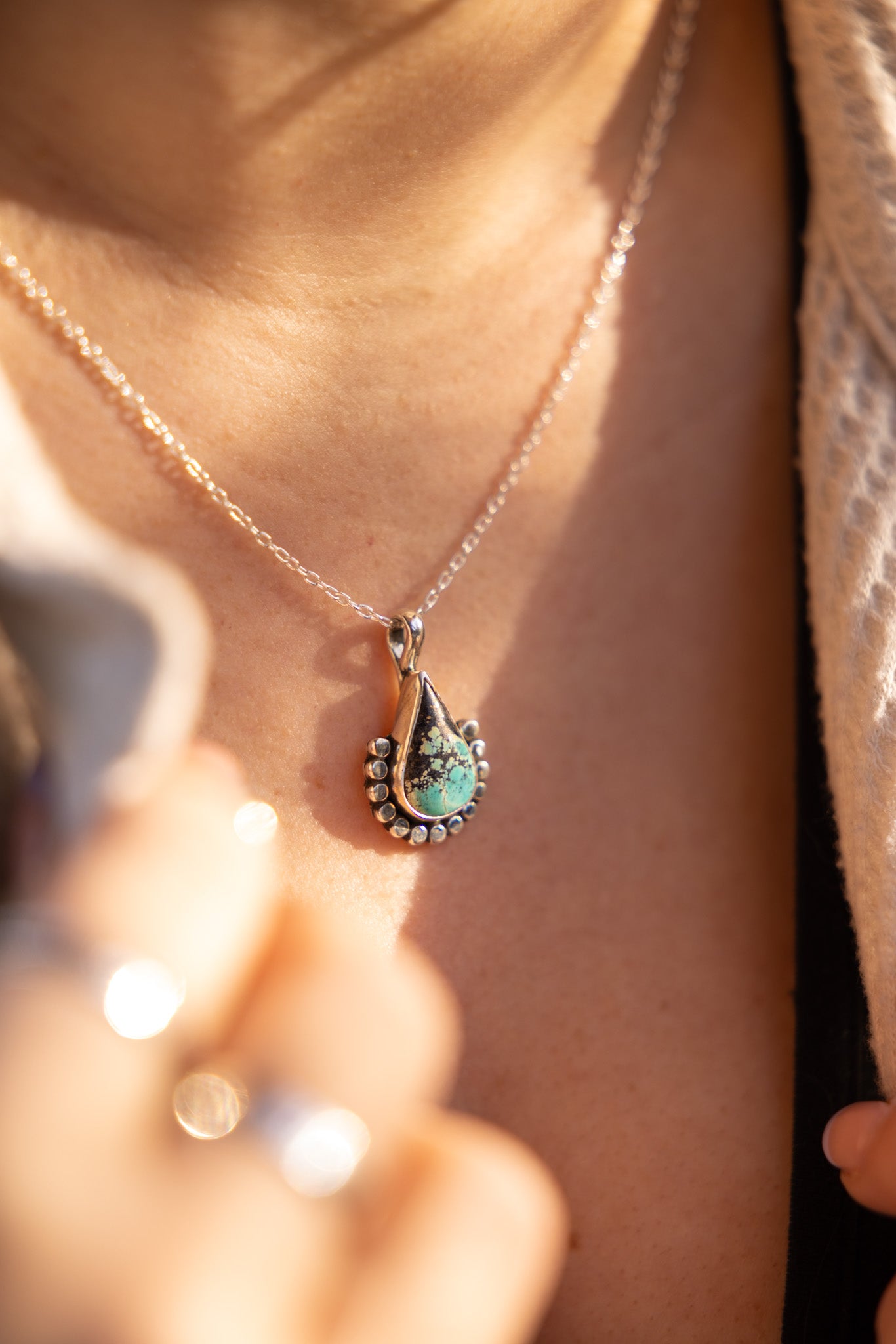 Turquoise Drop Necklace