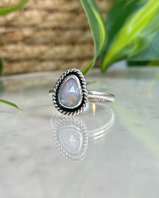 Opal & Rope Ring - Size 9