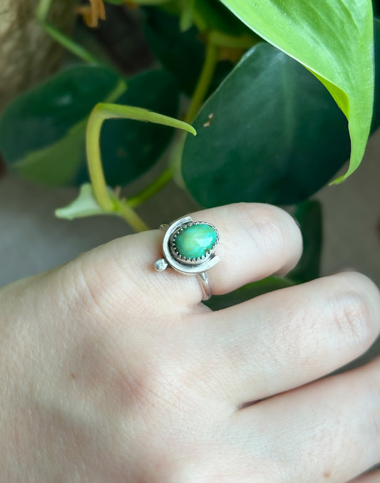 Verde Valley Turquoise Deco Ring - Size 5