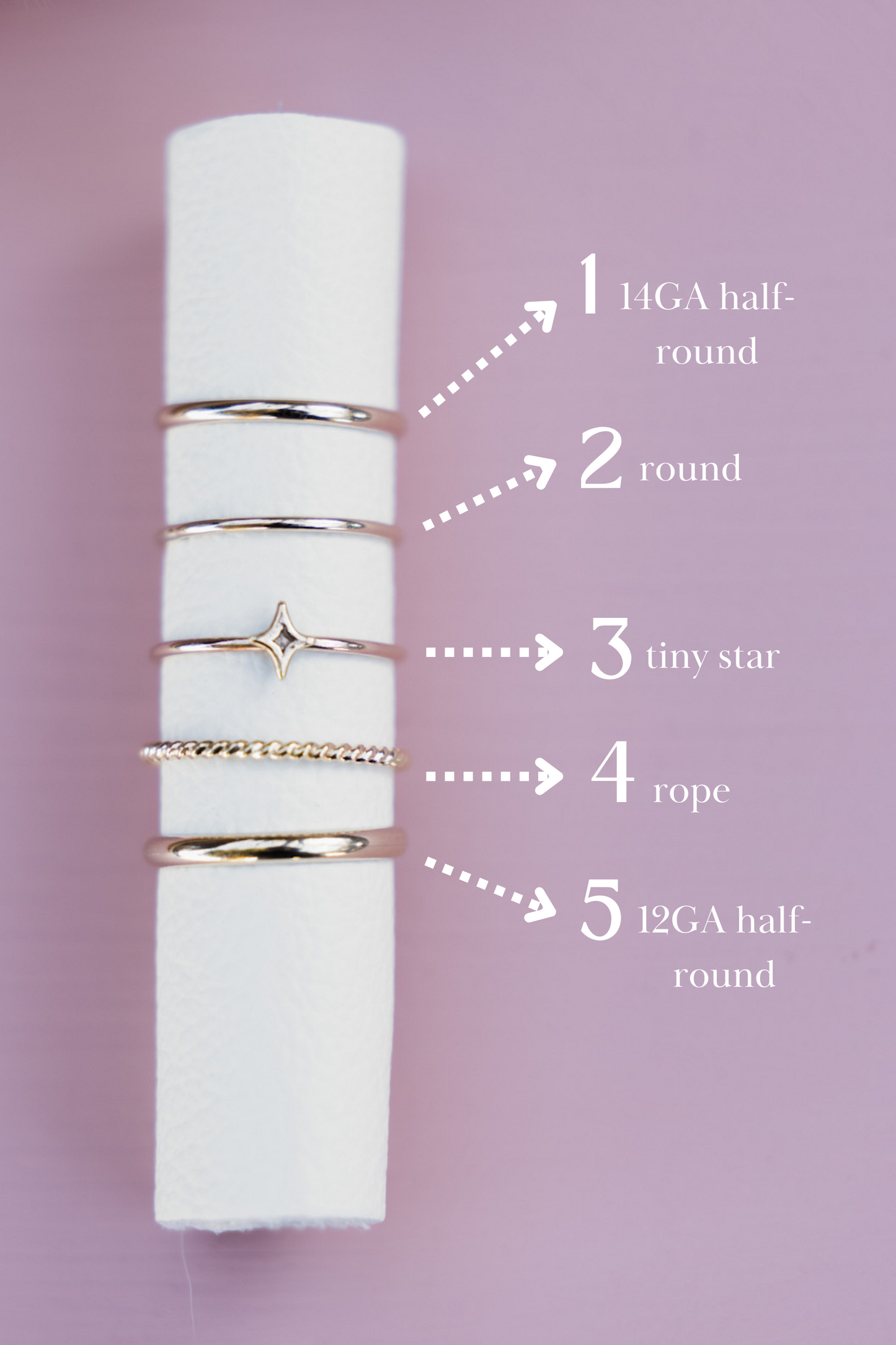 Midi Ring Stack - 14k Gold-Fill