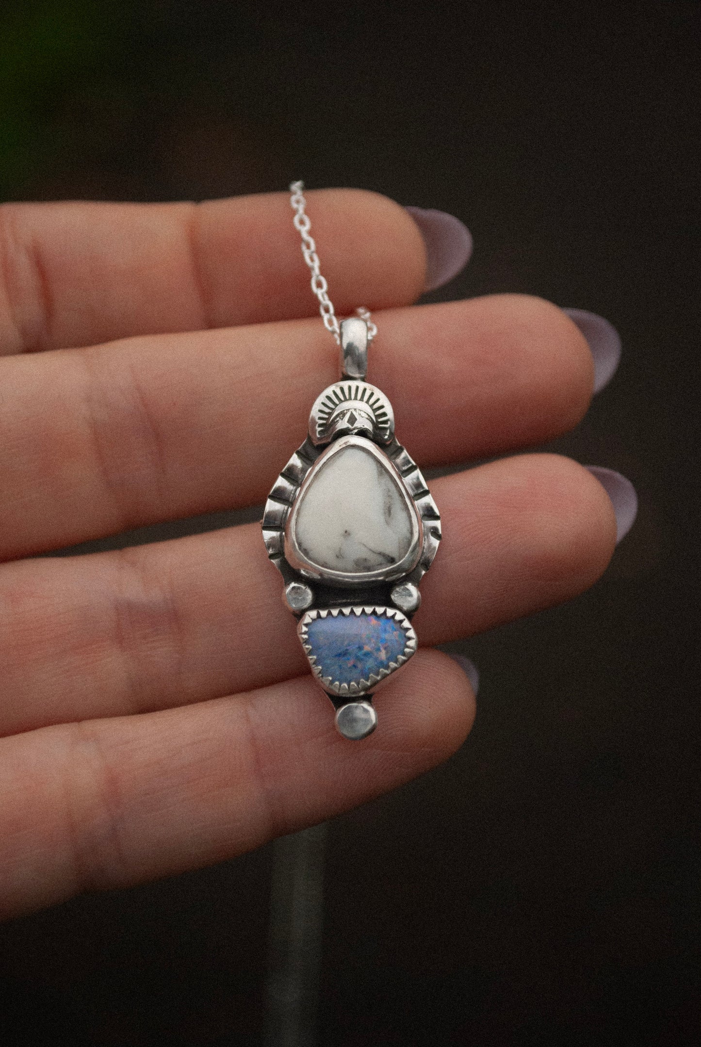 White Buffalo Talisman Necklace