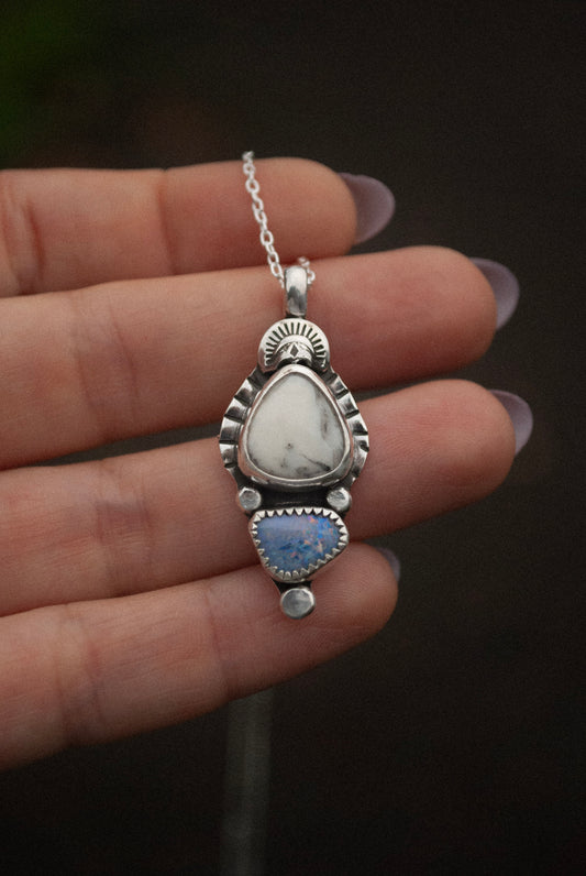 White Buffalo Talisman Necklace