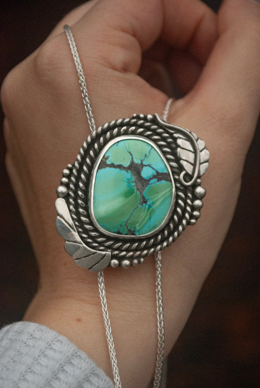 Hubei Turquoise Silver Bolo