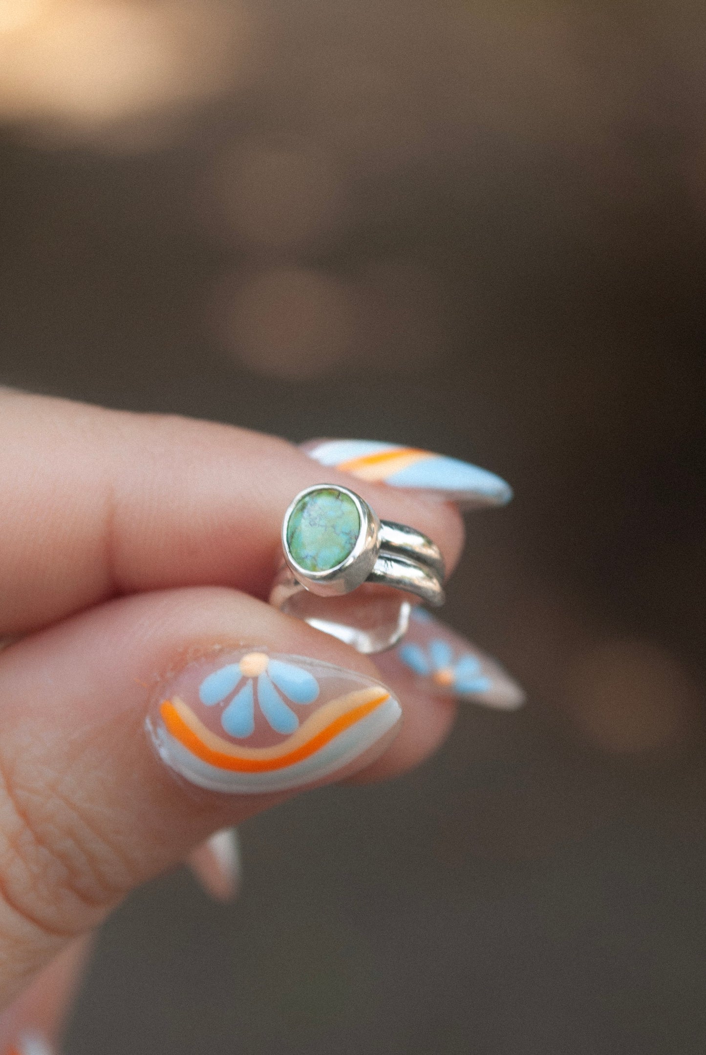 Lil Stone Ear Cuffs - (Green) Sonoran Turquoise