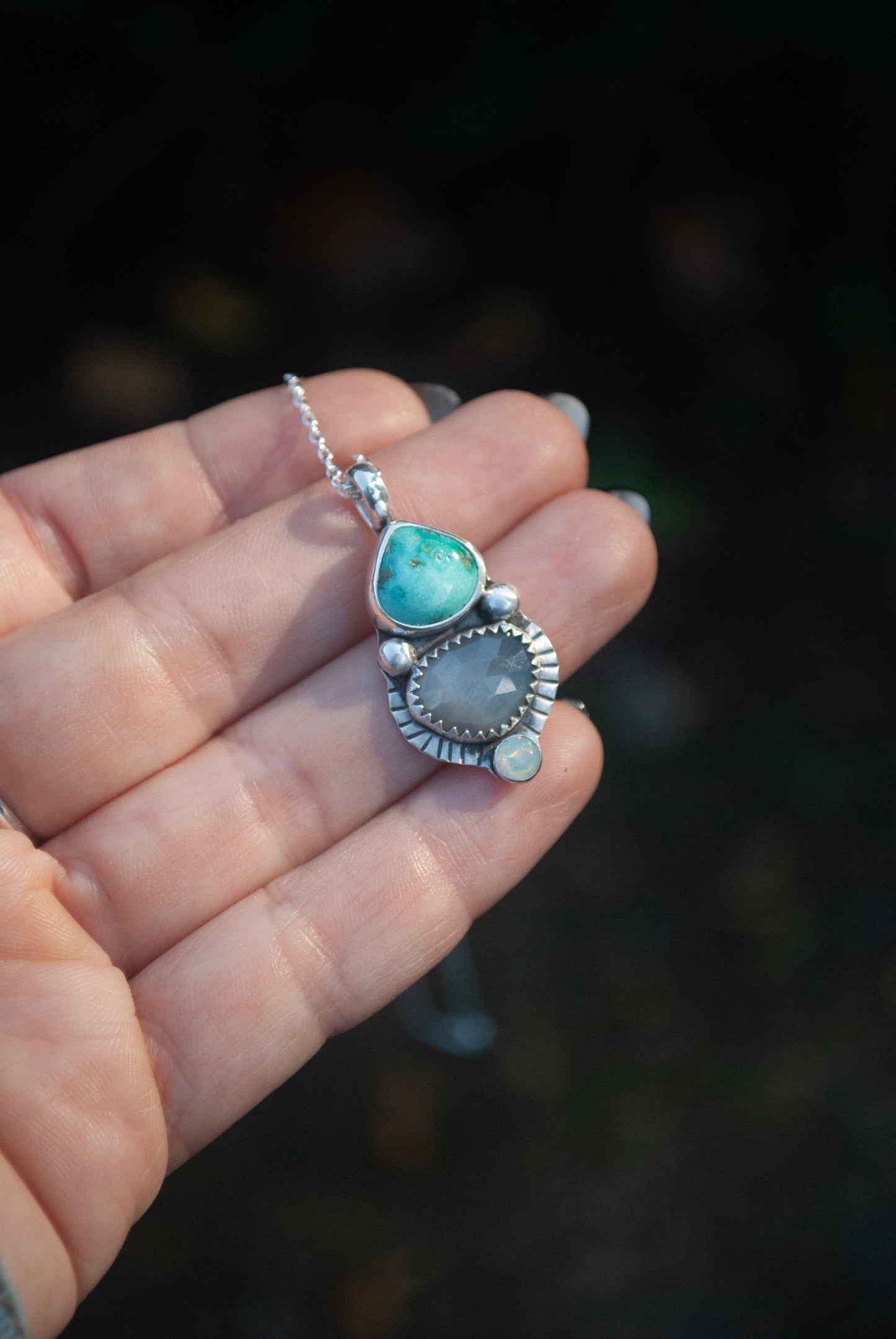 Emerald Valley & Moonstone Necklace