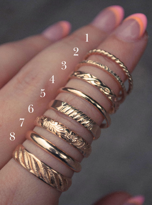 Gold Stacking Rings