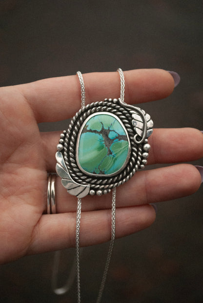 Hubei Turquoise Silver Bolo