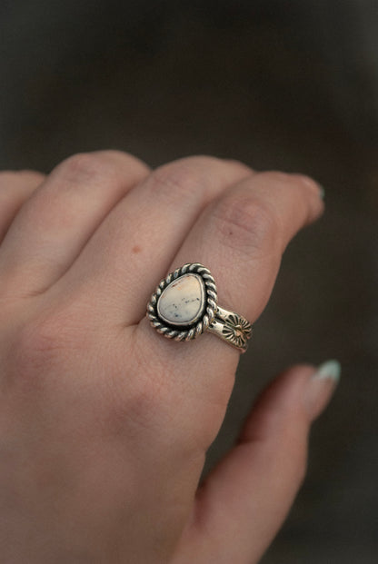 The Sweetwater Ring - White Buffalo Size 7.5