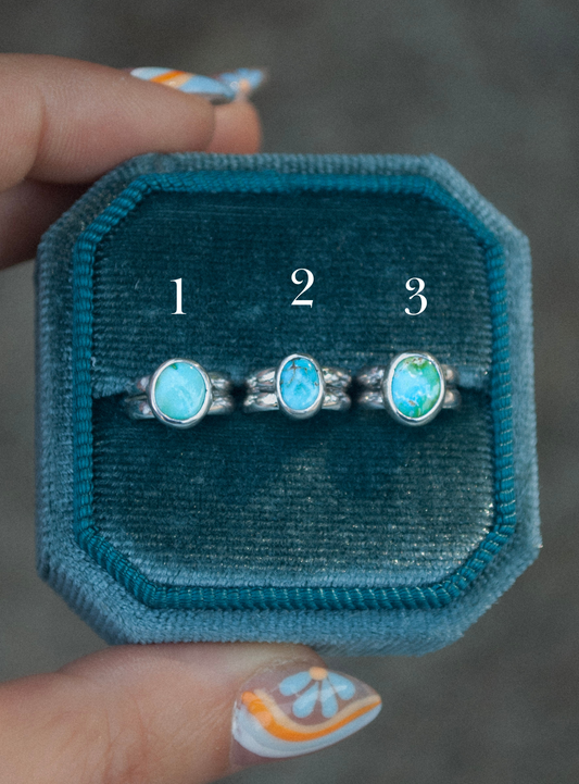 Lil Stone Ear Cuffs - (Blue) Sonoran Turquoise