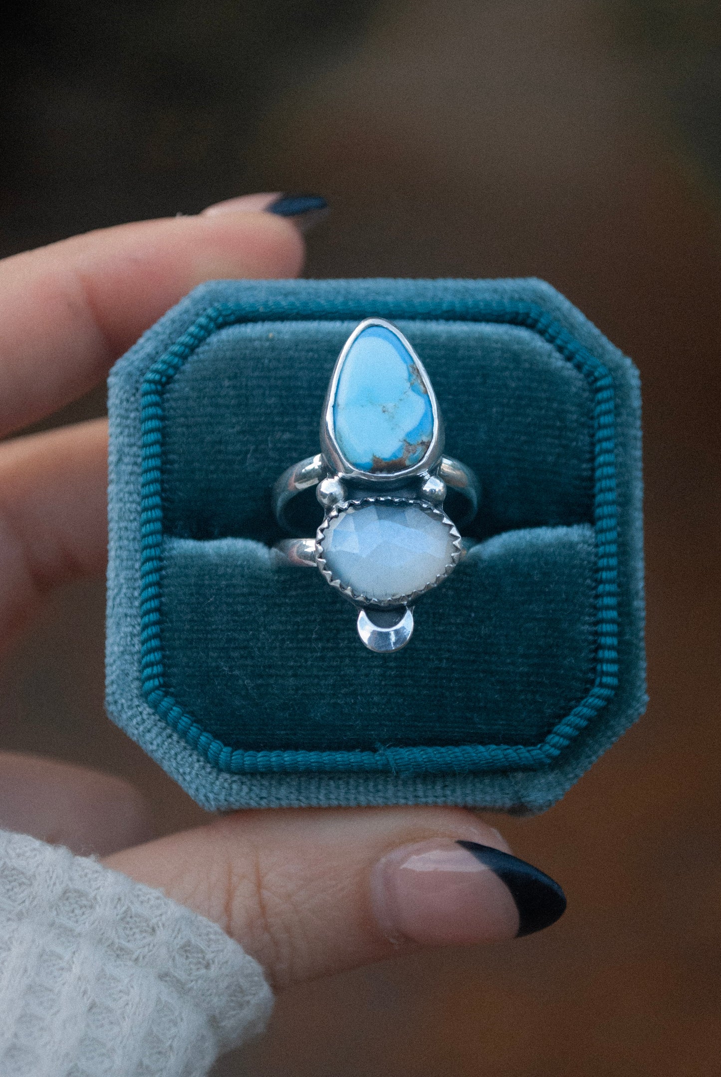 Golden Hills & Gray Moonstone - Size 6.5