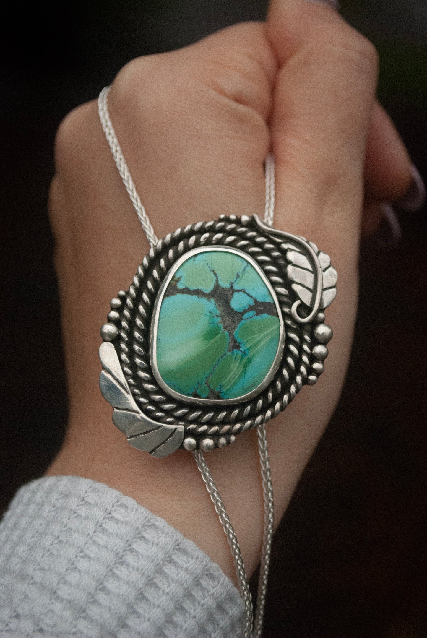 Hubei Turquoise Silver Bolo