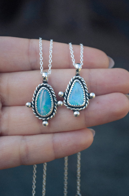 Compass Necklace - Australian Opal