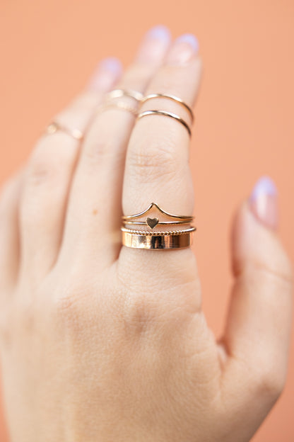 Stacking Ring Set - 14k Gold-FIll