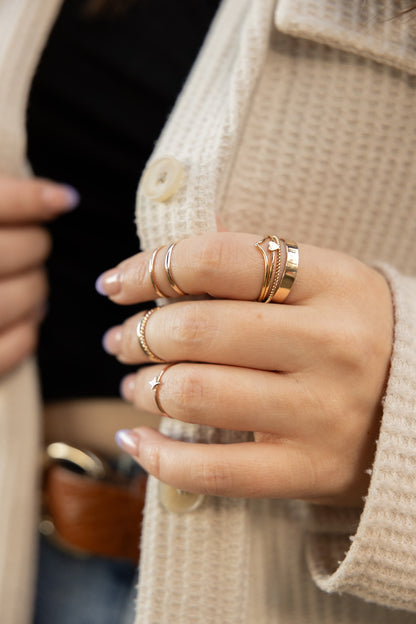 Stacking Ring Set - 14k Gold-FIll