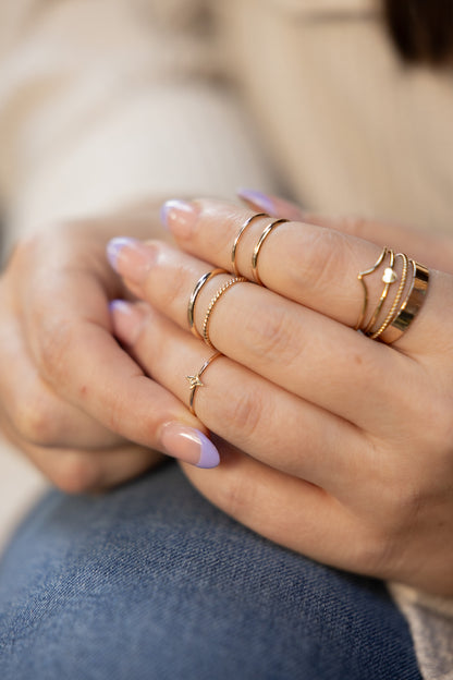 Stacking Ring Set - 14k Gold-FIll