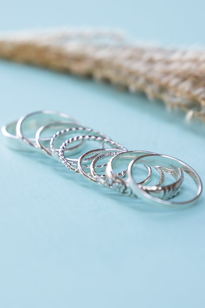 Stacking Rings - Sterling Silver