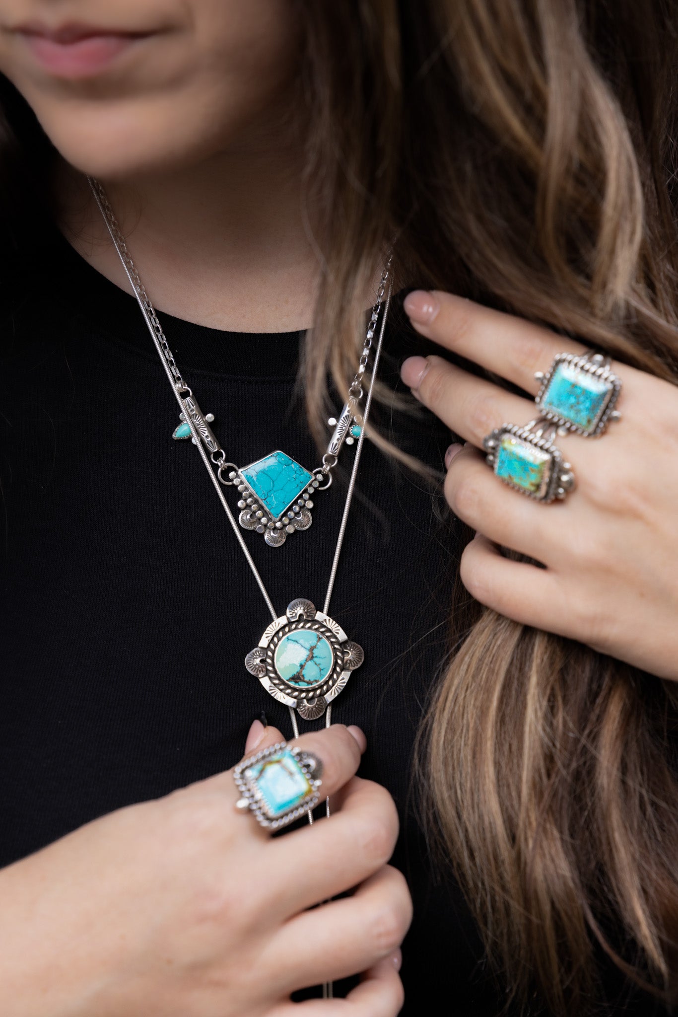 Hubei Turquoise Statement Necklace