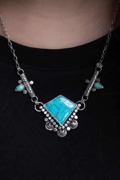 Hubei Turquoise Statement Necklace