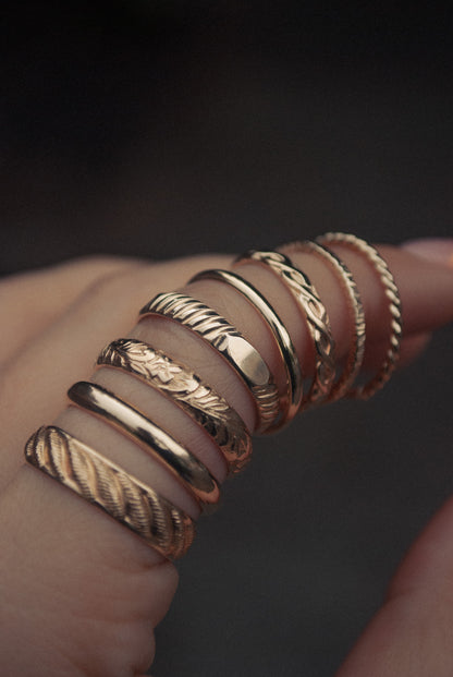 Gold Stacking Rings