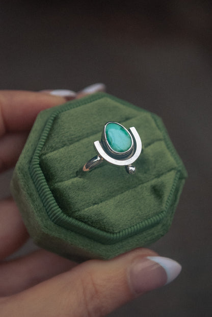 Deco Ring - Emerald Valley Turquoise (Size 9.5)