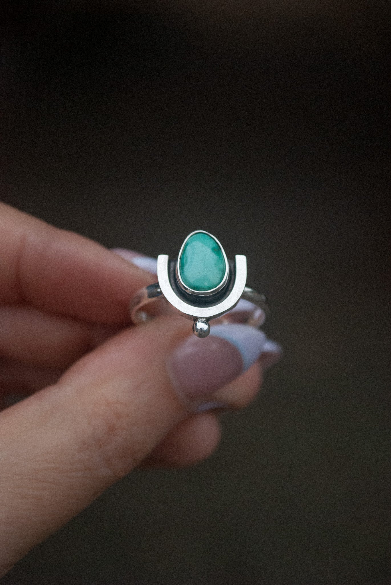 Deco Ring - Emerald Valley Turquoise (Size 9.5)