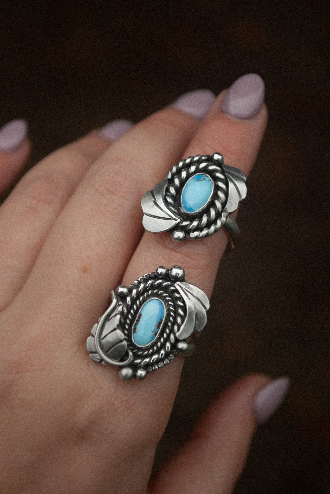 Leaf & Plume Ring - Size 8