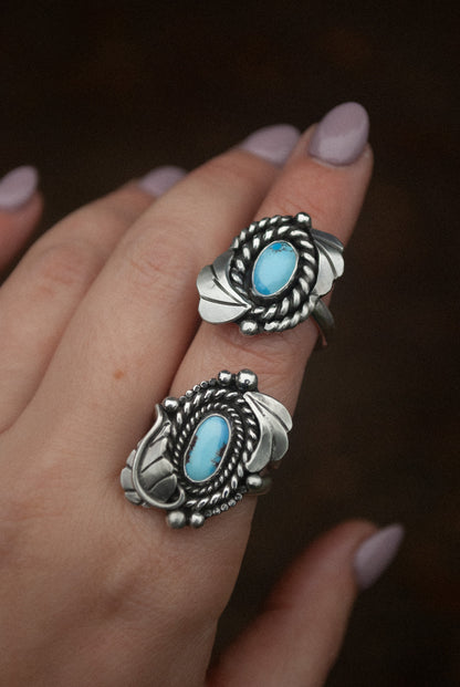 Leaf & Plume Ring - Size 8