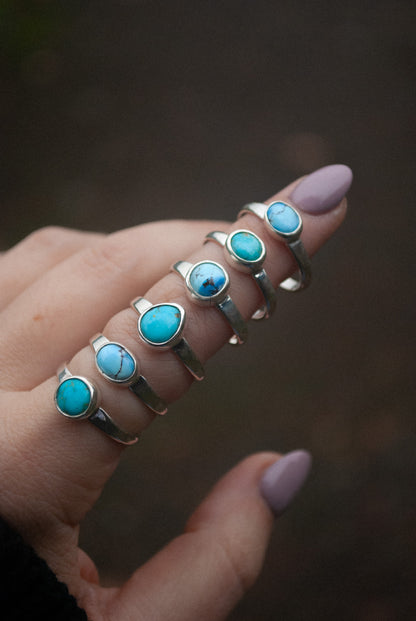 Classic Turquoise Ring - Size 7-7.5