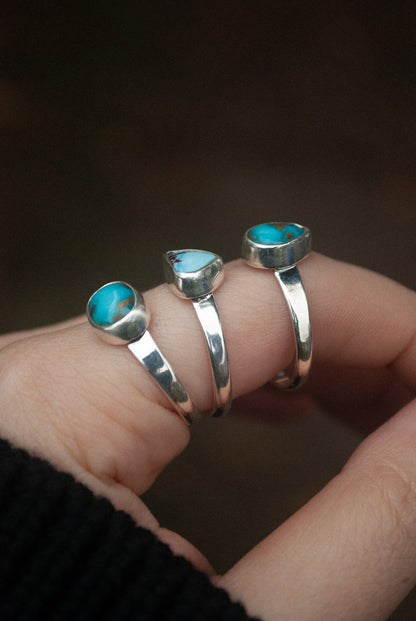Classic Turquoise Ring - Size 9-9.75
