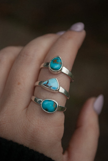 Classic Turquoise Ring - Size 9-9.75