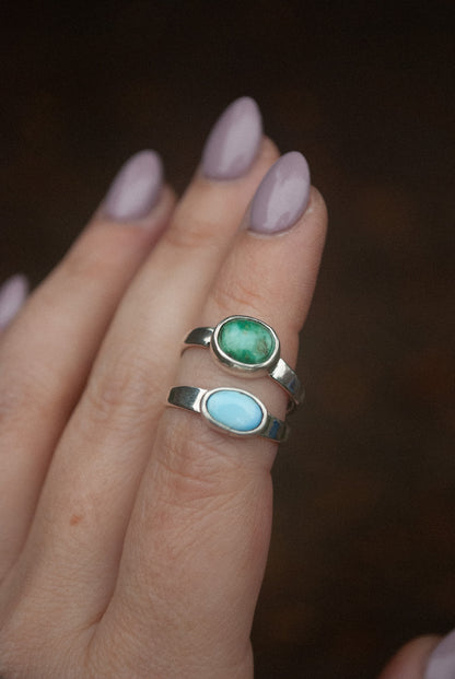 Classic Turquoise Ring - Size 6-6.5