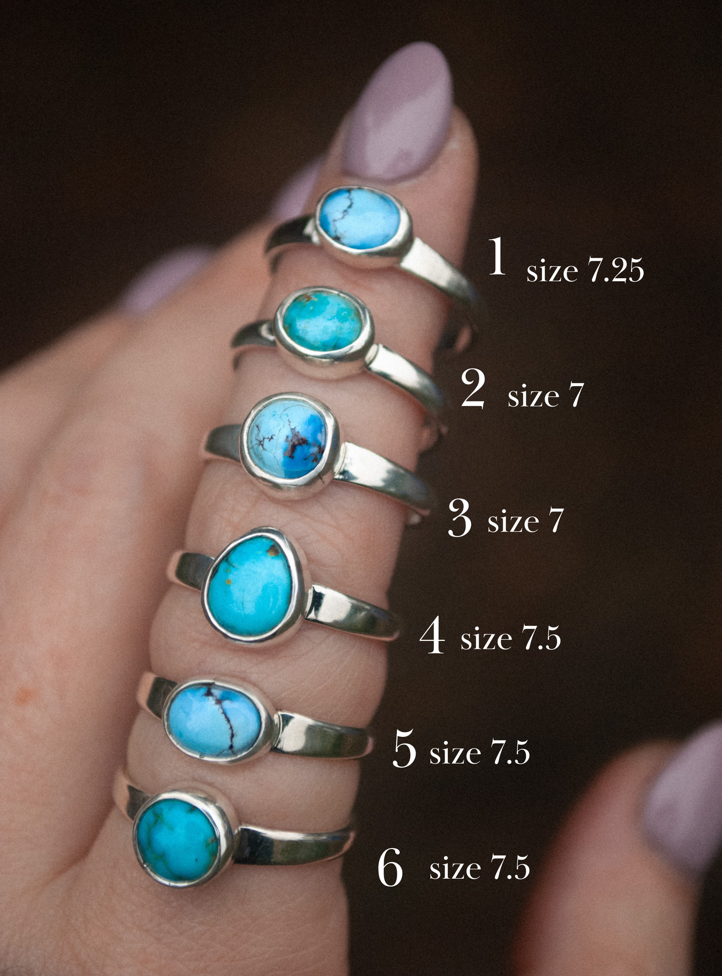 Classic Turquoise Ring - Size 7-7.5