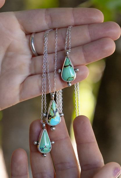 Turquoise Compass Necklace #2