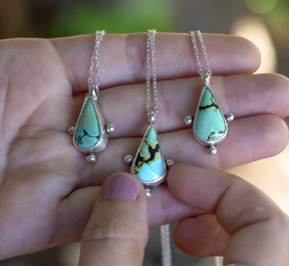 Turquoise Compass Necklace #2